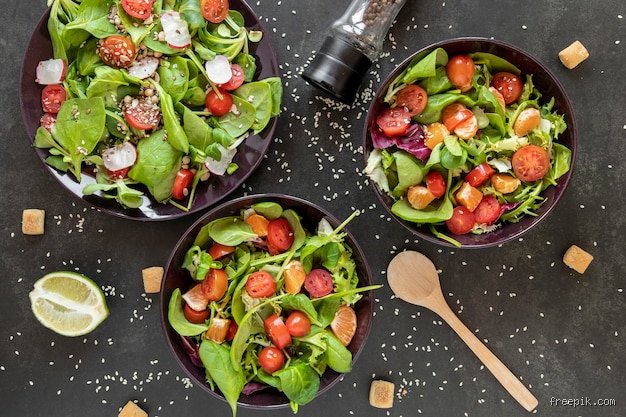 Où placer le bol à salade ?