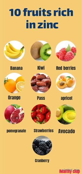 Quel est le fruit le plus riche en zinc ?