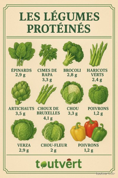 Découvrez quel légume est le plus riche en protéines