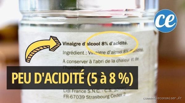 Quel est le vinaigre le moins acide ?