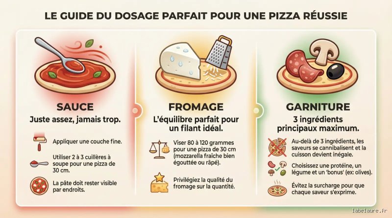 Quel ingrédient mettre en premier sur une pizza ? Le guide technique pour une base parfaite sans détremper la pâte