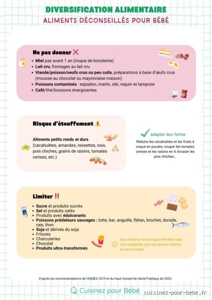 Quels sont les 3 aliments interdits à un bébé de 7 mois ? Le guide pour éviter les pièges de la diversification alimentaire
