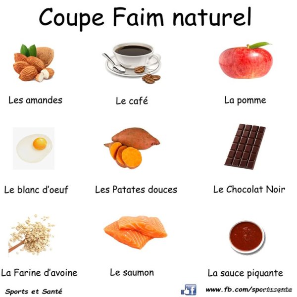 Quels sont les aliments coupés de faim ?