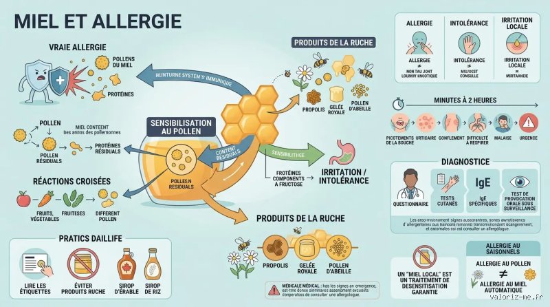 Est-ce que le miel peut provoquer des allergies graves chez l'adulte et l'enfant : la vérité sur les risques réels