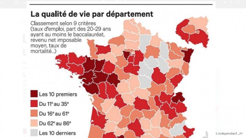 Départements les plus agréables à vivre ? Le palmarès sans langue de bois pour enfin choisir son coin de paradis