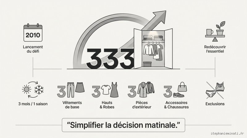 Qu'est-ce que la règle 3-3-3 en minimalisme : le secret pour désencombrer sa vie sans finir par vivre dans un monastère vide