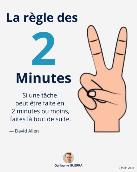 Qu'est-ce que la règle des 2 minutes et comment transformer radicalement votre productivité sans s'épuiser au travail ?