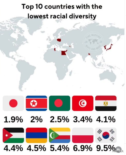 Quel est le pays qui présente la plus faible diversité raciale ? Enquête sur l'homogénéité démographique mondiale