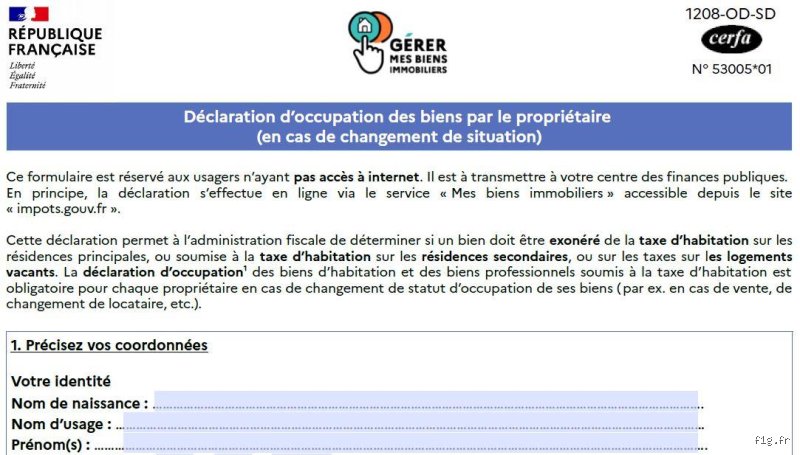 Comment modifier ma déclaration de biens immobiliers ?