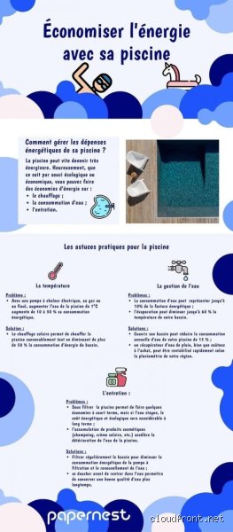 Comment puis-je réduire la consommation d'énergie de ma piscine sans sacrifier mon confort de baignade ?