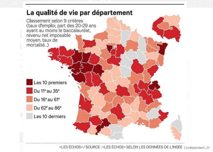 Quel est le département avec la meilleure qualité de vie ? Enquête sur l'Eldorado français au-delà des clichés