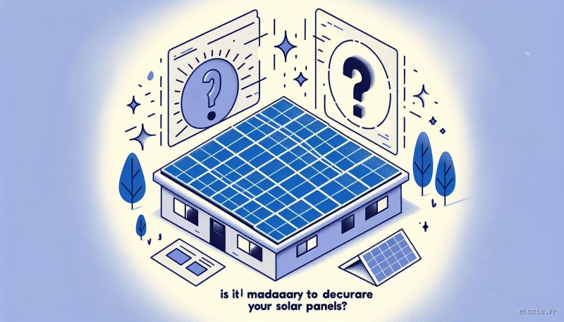 Est-il obligatoire de déclarer des panneaux solaires ?