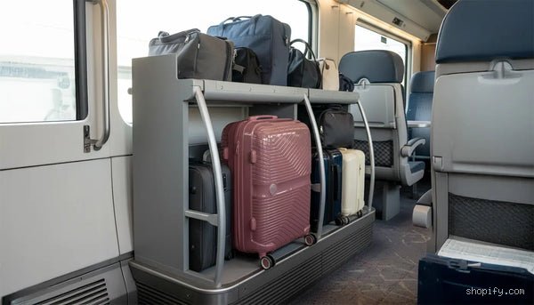Où mettre une grosse valise dans le train ?