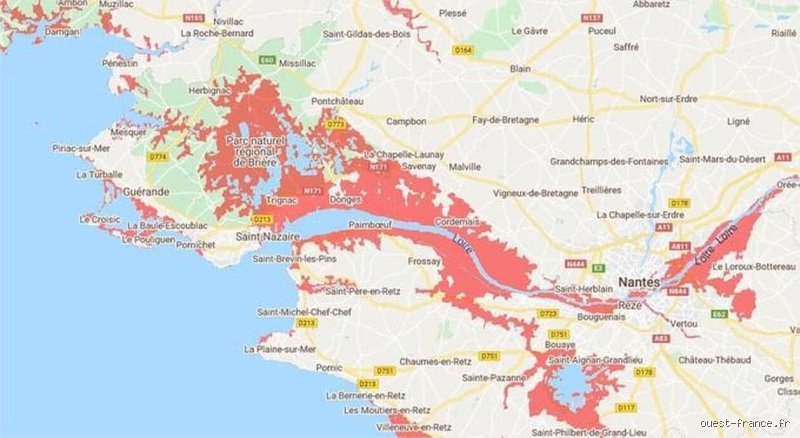Quelles villes seront sous l'eau en 2050 en France ? Risques et projections climatiques