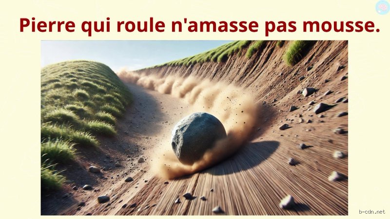 Qui roule n'amasse pas mousse ?