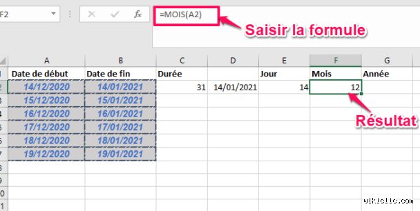 Comment avoir une date ?
