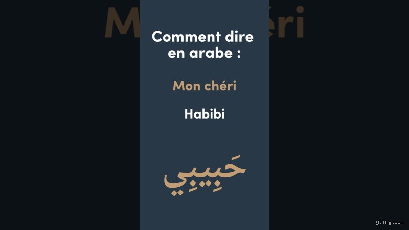 Comment on dit Chéri en arabe ? Tout ce que vous devez savoir pour enfin comprendre les subtilités de la langue