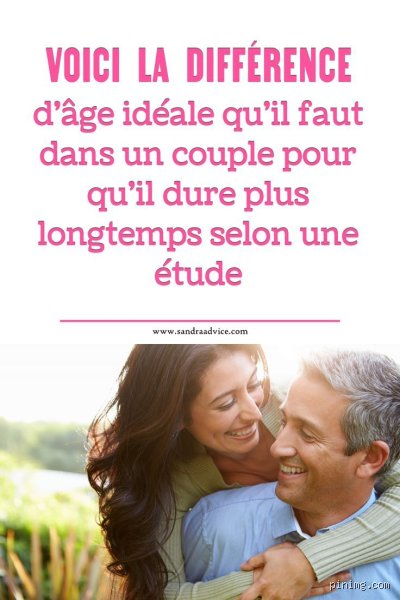 Quelle est la différence d'âge idéale pour un couple qui dure ?