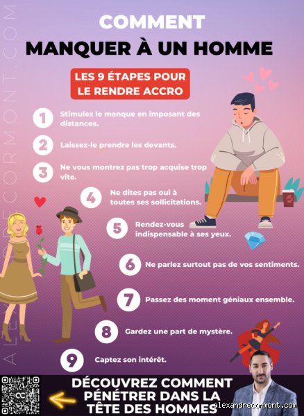 Quels sont les 7 conseils pour manquer à un homme et transformer une absence ordinaire en un souvenir obsédant ?