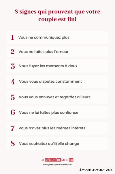 Quels sont les signes qu'il faut séparer ? Le guide complet pour identifier l'usure irréversible d'un couple