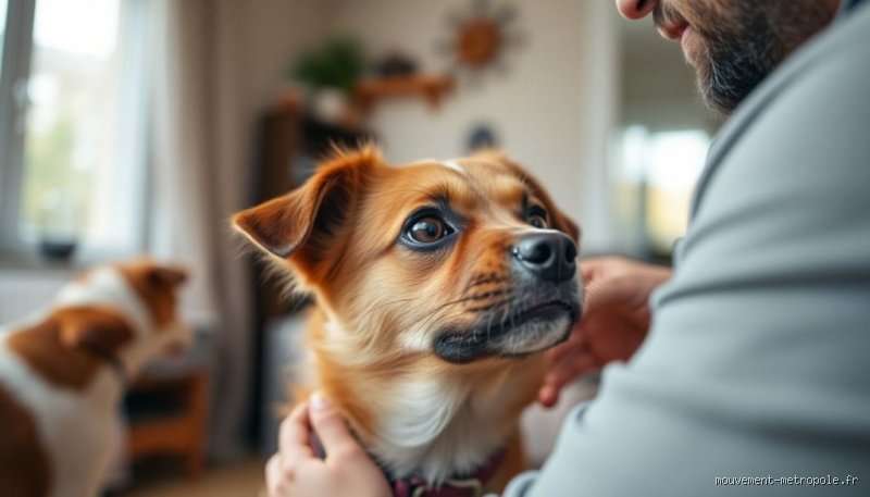 Pourquoi mon chien me colle sans arrêt ?