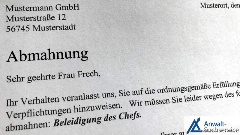 Kann ich meinen Chef abmahnen?