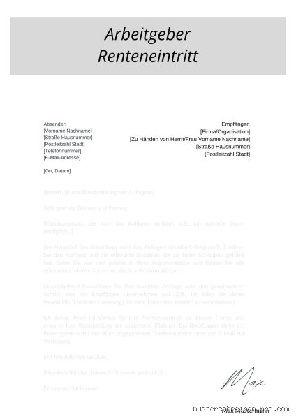 Wer informiert den Arbeitgeber bei Renteneintritt? Die Pflicht und der beste Zeitpunkt