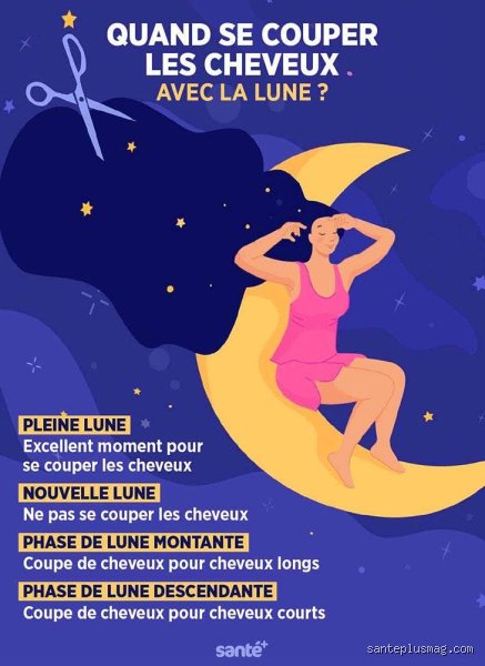 Quand se couper les cheveux avec la lune ?