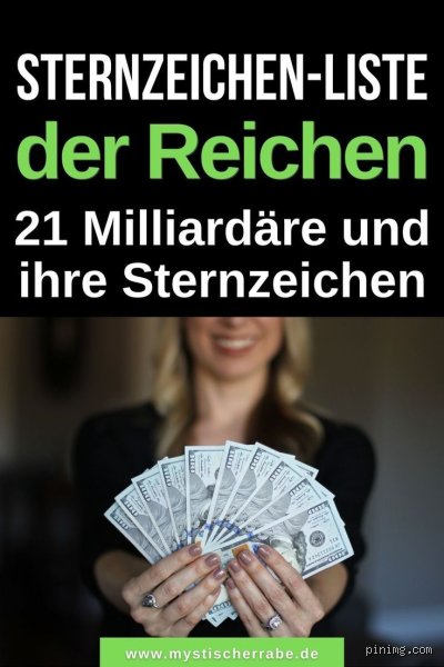 Welche Sternzeichen haben Milliardäre?