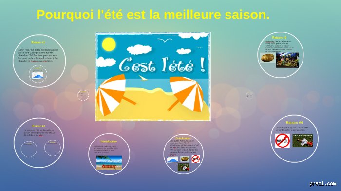 Pourquoi c'est l'été ?