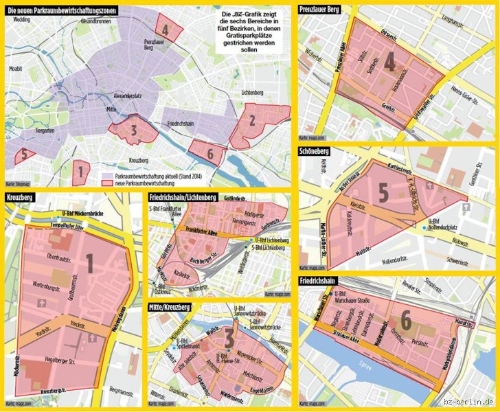 In welchem Bezirk kann man gratis parken?