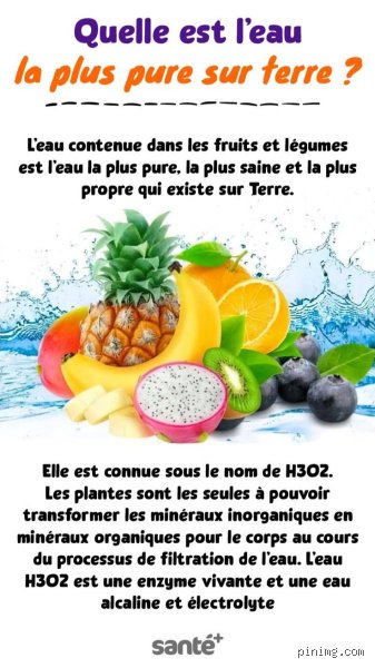 Quel est l'eau la plus pure ?
