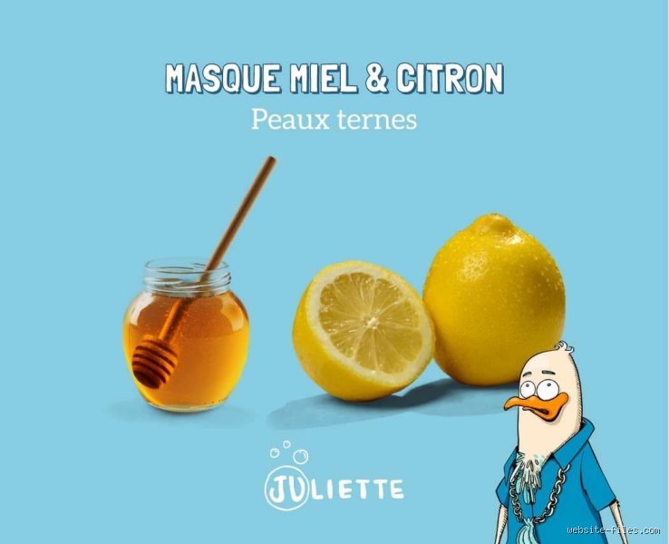 Quel est l'effet du citron et du miel sur le visage ?