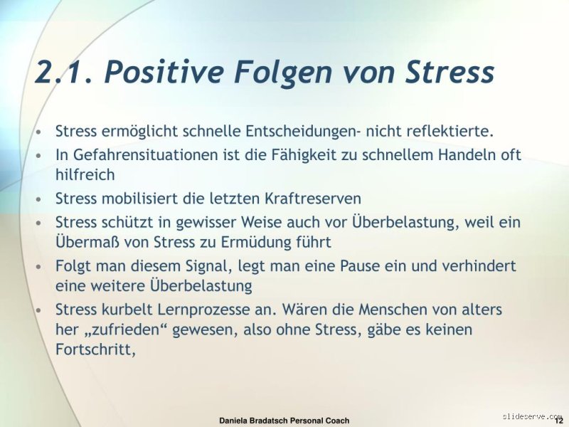 Wie fühlt sich positiver Stress an?