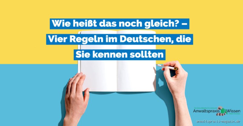 Wie sagt man noch gleich?
