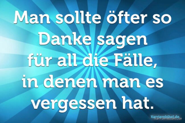 Was sagt man wenn jemand sich bedankt?