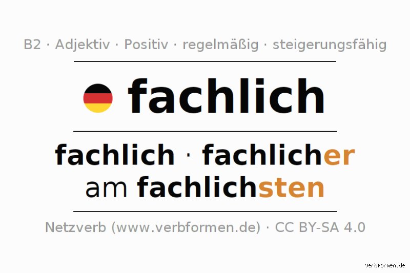 Was ist mit fachlich gemeint?