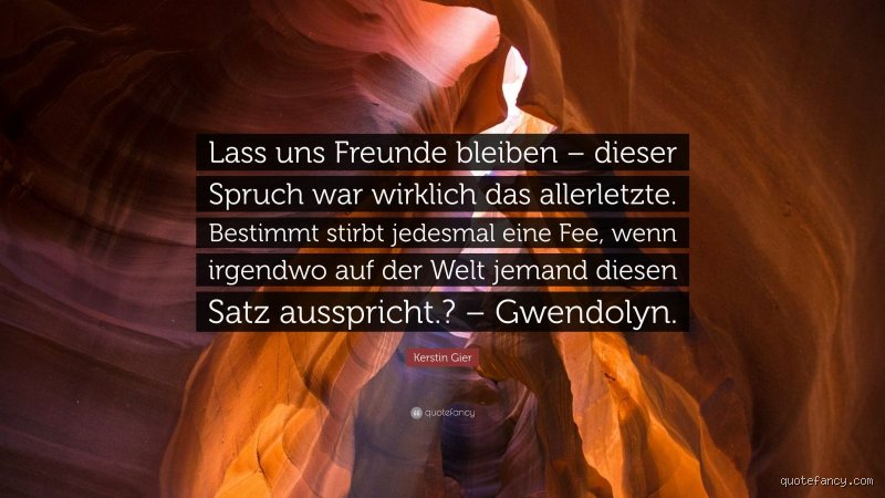 Warum sagt er „Lass uns Freunde bleiben?“