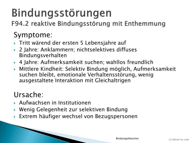 Was bedeutet Bindungsgestört?