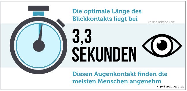 Wie lange dauert ein langer Blickkontakt?