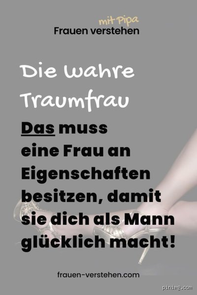Wie man merkt, dass sie die Traumfrau ist?