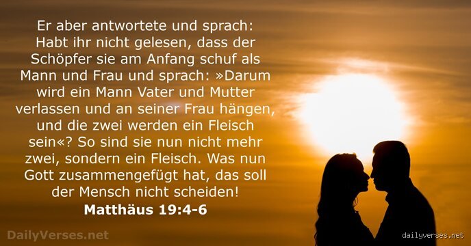 Was Gott über die Ehe sagt: Ein tiefer Einblick in die Bibel