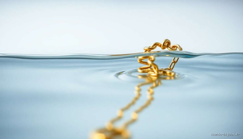 Est-ce que le plaqué or peut aller dans l'eau