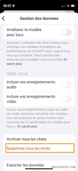 Comment effacer les traces de ChatGPT ?