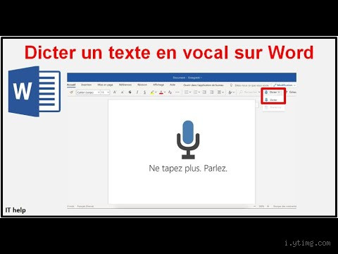 Est-il possible de dicter un texte sur Word ?
