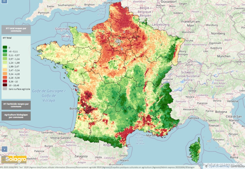 Quelles régions de France sont les plus exposées aux pesticides les plus toxiques ?