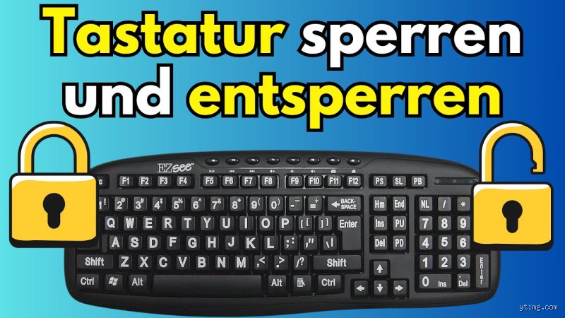Wie kann ich die Tastatur entsperren?