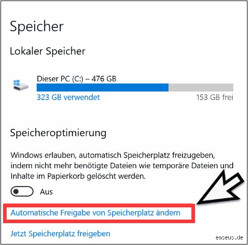 Wie reduziere ich Speicherplatz auf meinem Gerät?