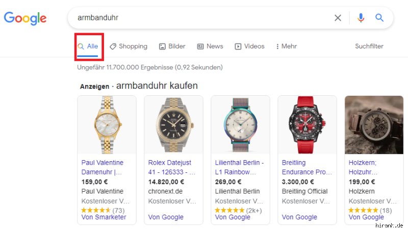 Wie werde ich bei Google gelistet?