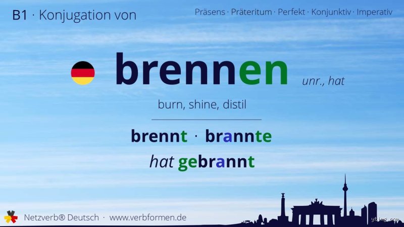 Ist Brennen ein Starkes Verb?